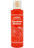 Emotion Lotion Water Based Flavored Warming Lubricant - Raspberry Cheesecake 4oz