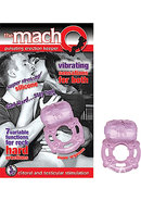 The Macho Erection Keeper Silicone Vibrating Cock Ring -...