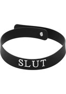 Master Series Silicone Collar Slut - Black