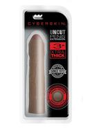 Cyberskin Xtra Thick Uncut Transformer Penis Extender 3in -...