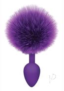 The 9`s - Cottontails Silicone Bunny Tail Butt Plug - Purple