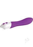 Heroine Rechargeable Smooth Silicone Vibrator - Purple