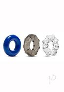 Stay Hard Triple Stretch Cock Rings (3 Pack) - Multiple...