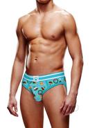 Prowler Christmas Pudding Brief - Small - Blue/white