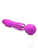 Wand Essential Ultra Thrust-her Deluxe Rechargeable Silicone Thrusting And Vibrating Wand - Purple