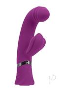 Playboy Tap That Rechargeable Silicone Vibrator With Clitoral Stimulator - Purple