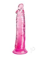 King Cock Clear Dildo 8in - Pink