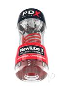 Pdx Elite Viewtube 2 Rechargeable Stroker - Clear/red