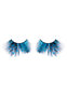Blue Feather Eyelashes