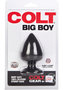 Colt Big Boy Silicone Butt Plug - Black