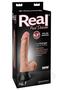 Real Feel Deluxe No. 1 Wallbanger Vibrating Dildo With Balls 6.5in - Vanilla