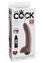 King Cock Squirting Dildo With Balls 9in - Chocolate