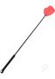 Rouge Fifty Times Hotter Leather Hand Riding Crop - Red