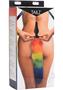 Tailz Rainbow Tail Silicone Butt Plug - Rainbow