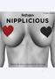 Nipplicious Heart Shape Pasties - Red/black