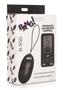 Bang 25x Rechargeable Silicone Xl Egg With Remote Control - Black
