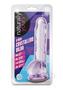 Naturally Yours Crystalline Dildo 8in - Amethyst